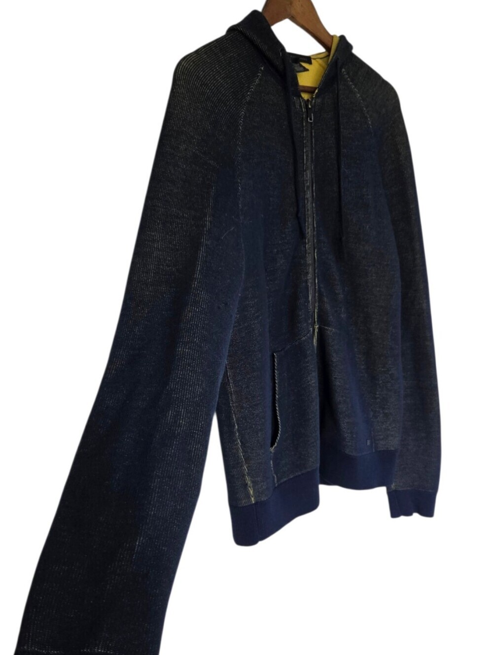 Marc by Marc Jacobs Hoodie Men Large Navy Wool Blend Full Zip - Picture 6 of 12